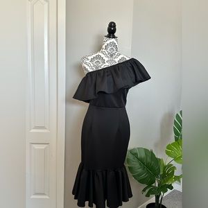 Black One Shoulder Dress